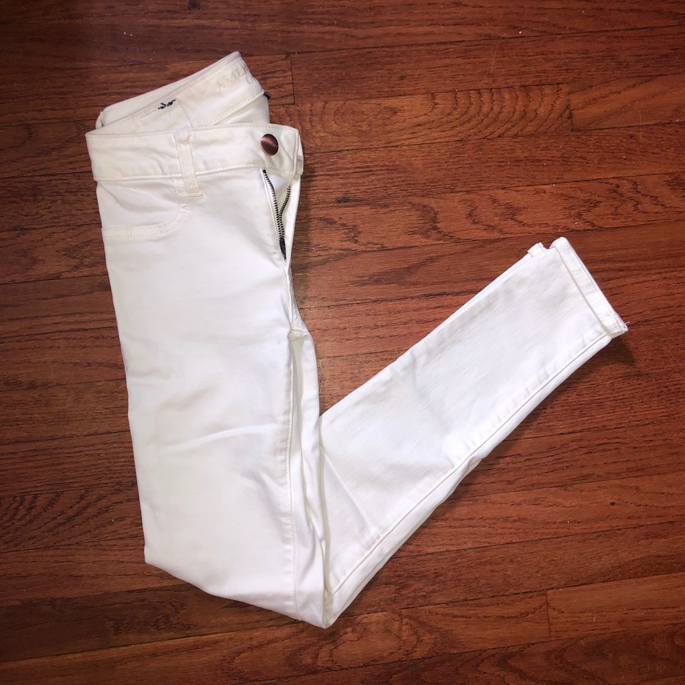 American eagle white skinny jeans jeggings